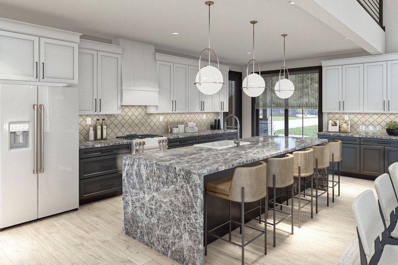 Home Plan - Interior - Kitchen 1 for Barndominium House Plan #455-544 - 3 bed, 2.5 bath