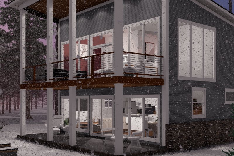 Home Plan - Exterior - Other Elevation 2 for Modern House Plan #513-2249 - 3 bed, 2 bath