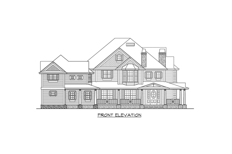 House Plan Design - Exterior - Other Elevation for Country House Plan #132-176 - 4 bed, 3.5 bath
