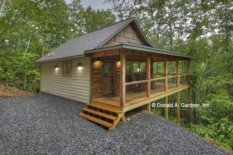 Home Plan - Exterior - Other Elevation for Cabin House Plan #929-1151, 1 bath