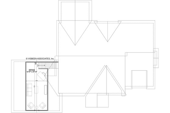 Floor Plan - Upper Floor for Craftsman House Plan #928-318 - 3 bed, 3.5 bath
