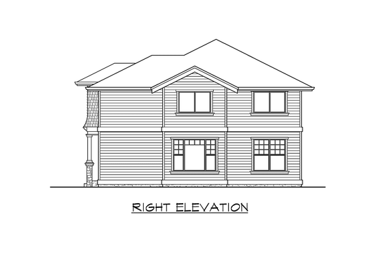 Exterior - Other Elevation 3 for Craftsman House Plan #132-148 - 3 bed, 2.5 bath
