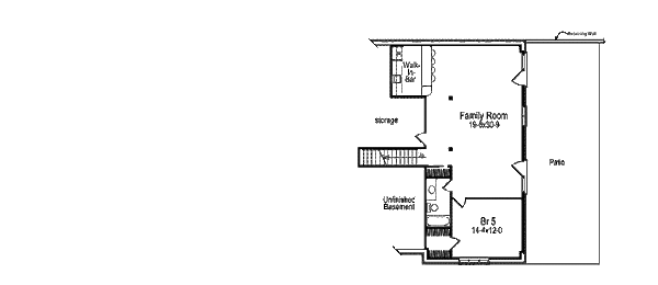 Home Plan - Traditional Floor Plan - Lower Floor Plan #57-293