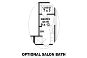European Style House Plan - 3 Beds 2 Baths 1660 Sq/Ft Plan #81-1401 