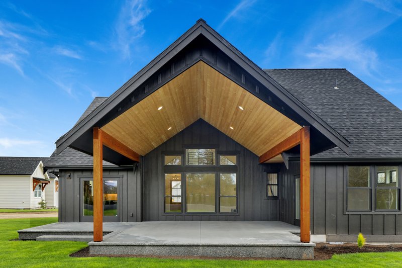 Dream House Plan - Exterior - Rear Elevation 1 for Farmhouse House Plan #1070-223 - 4 bed, 2.5 bath