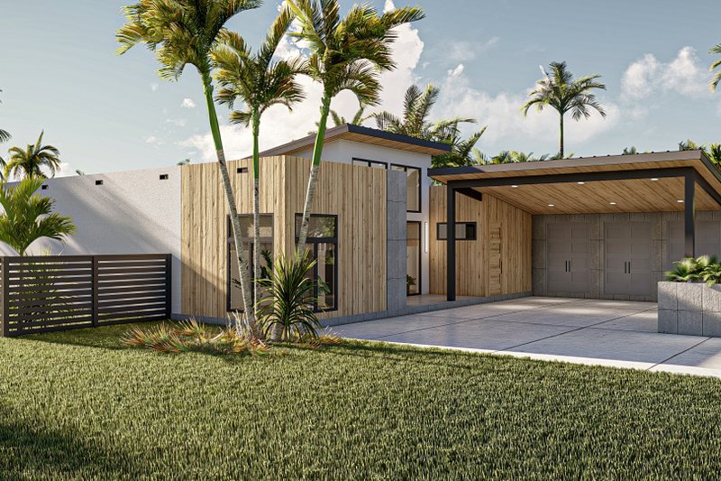 Architectural House Design - Exterior - Other Elevation 1 for Modern House Plan #455-570 - 2 bed, 2 bath