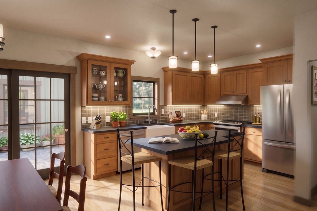 Interior - Kitchen for Ranch House Plan #1099-19 - 3 bed, 2.5 bath