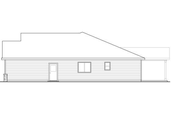 Exterior - Other Elevation 1 for Ranch House Plan #124-939 - 3 bed, 2 bath