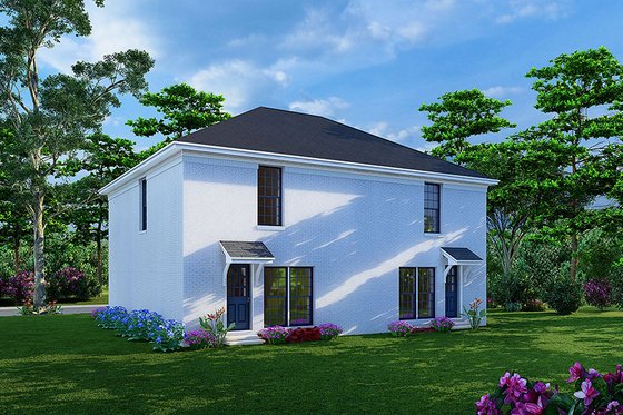 Exterior - Rear Elevation for Traditional House Plan #923-227 - 3 bed, 1.5 bath