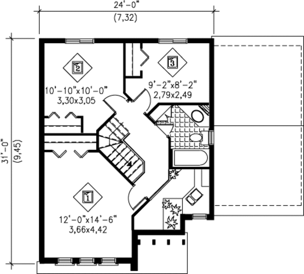 Architectural House Design - Floor Plan - Upper Floor Plan #25-4235