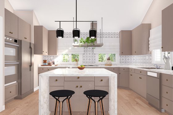 Interior - Kitchen for Traditional House Plan #1060-20 - 5 bed, 5 bath