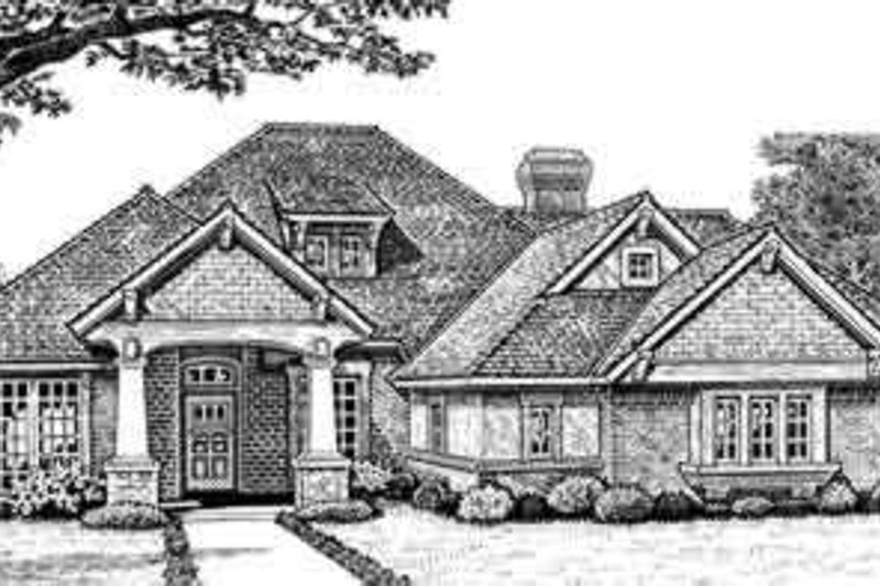 Dream House Plan - European Exterior - Front Elevation Plan #310-274