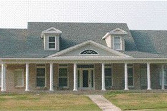 Exterior - Front Elevation for Southern House Plan #63-111 - 4 bed, 3 bath