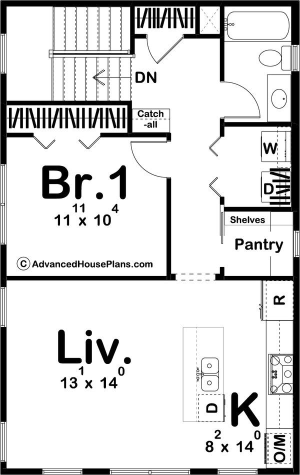 Architectural House Design - Modern Floor Plan - Upper Floor Plan #455-285