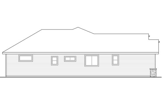 Exterior - Other Elevation for Craftsman House Plan #124-1030 - 3 bed, 2 bath