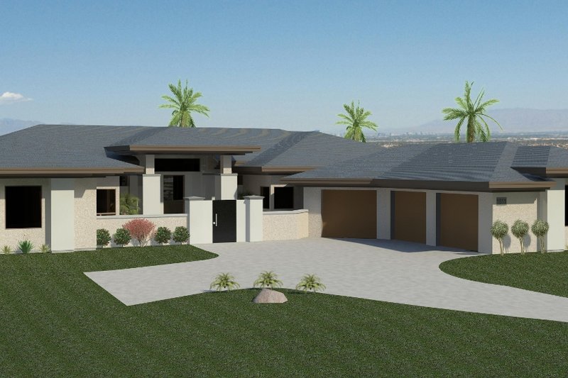 Dream House Plan - Contemporary Exterior - Front Elevation Plan #920-73