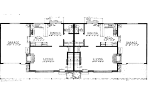 Floor Plan - Main Floor for Traditional House Plan #303-278 - 2 bed, 1.5 bath