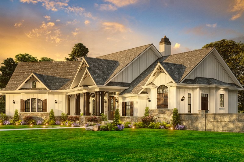 Home Plan - Exterior - Front Elevation 8 for Craftsman House Plan #54-722 - 3 bed, 2.5 bath