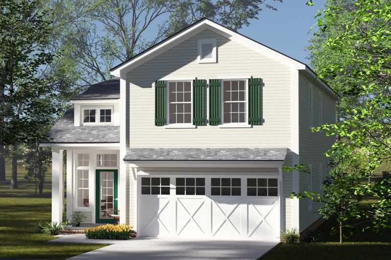 Architectural House Design - Exterior - Other Elevation 2 for Cottage House Plan #513-2406 - 4 bed, 2.5 bath