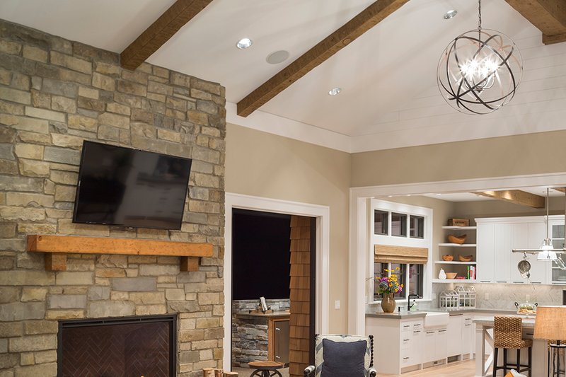 House Plan Design - Great Room - 4900 square foot Colonial home