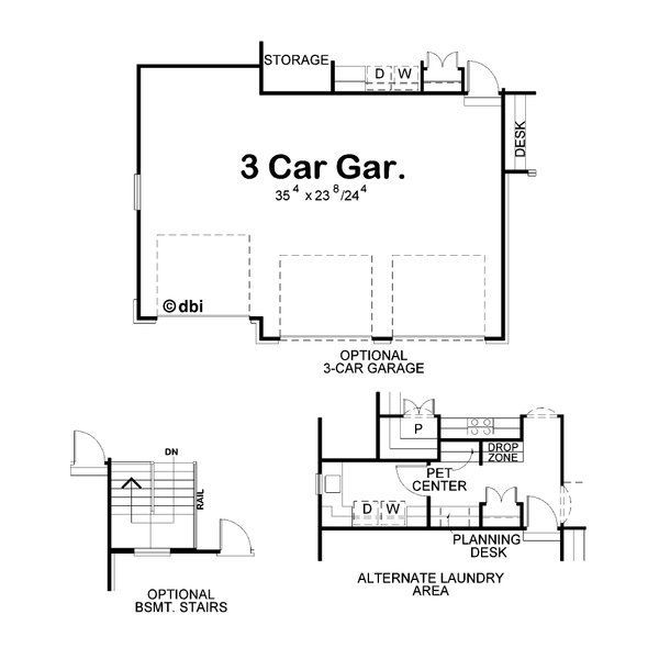 Craftsman Floor Plan - Other Floor Plan #20-2609