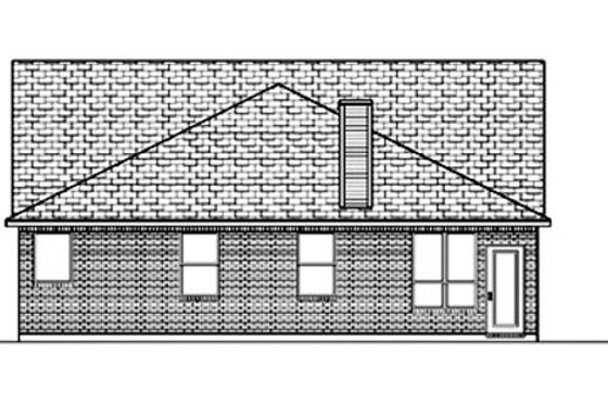 Exterior - Rear Elevation for Traditional House Plan #84-367 - 3 bed, 2 bath