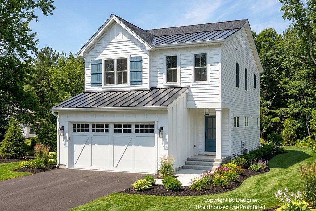 Exterior - Front Elevation 5 for Farmhouse House Plan #51-1514 - 3 bed, 2.5 bath