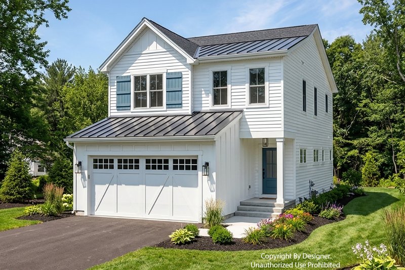 House Blueprint - Exterior - Front Elevation 5 for Farmhouse House Plan #51-1514 - 3 bed, 2.5 bath