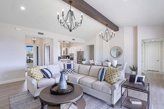 Interior - Family Room 1 for Farmhouse House Plan #938-113 - 3 bed, 3 bath