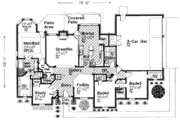 European Style House Plan - 4 Beds 2.5 Baths 2310 Sq/Ft Plan #310-248 