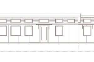 Exterior - Other Elevation 1 for Modern House Plan #486-4 - 2 bed, 1 bath