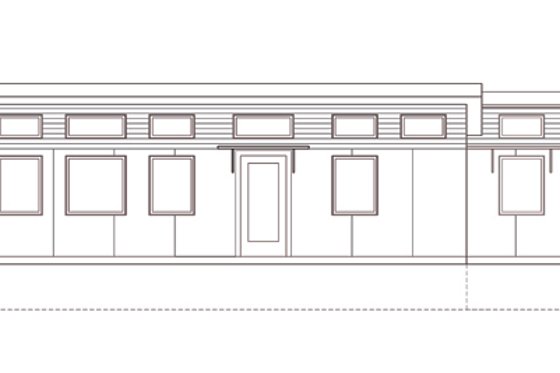 Exterior - Other Elevation 1 for Modern House Plan #486-4 - 2 bed, 1 bath