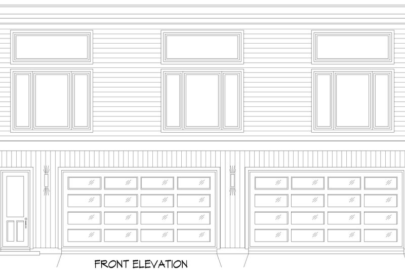 Dream House Plan - Exterior - Front Elevation 3 for Contemporary House Plan #932-986, 0 bath