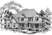 Country Style House Plan - 4 Beds 4 Baths 3054 Sq/Ft Plan #10-221 