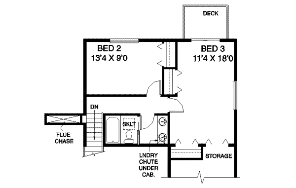 Dream House Plan - Traditional Floor Plan - Upper Floor Plan #60-528