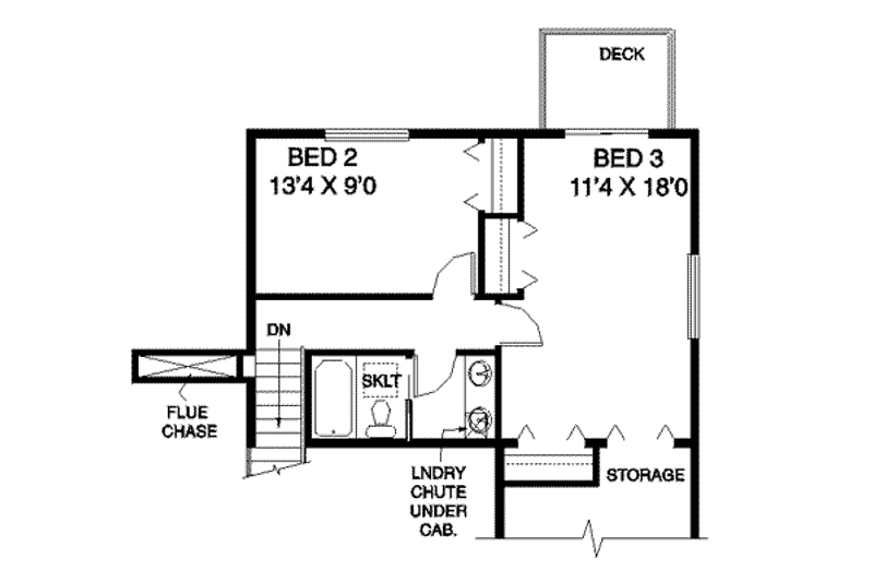 Dream House Plan - Floor Plan - Upper Floor for Traditional House Plan #60-528 - 3 bed, 2.5 bath