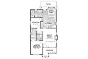 Traditional Style House Plan - 2 Beds 2 Baths 1000 Sq/Ft Plan #18-1040 