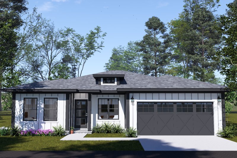 Dream House Plan - Exterior - Other Elevation for Modern House Plan #513-2490 - 3 bed, 3 bath