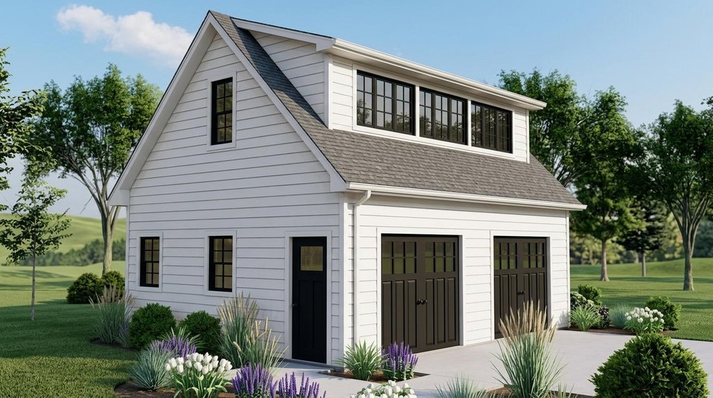 Exterior - Front Elevation 2 for Country House Plan #1064-24, 0.5 bath