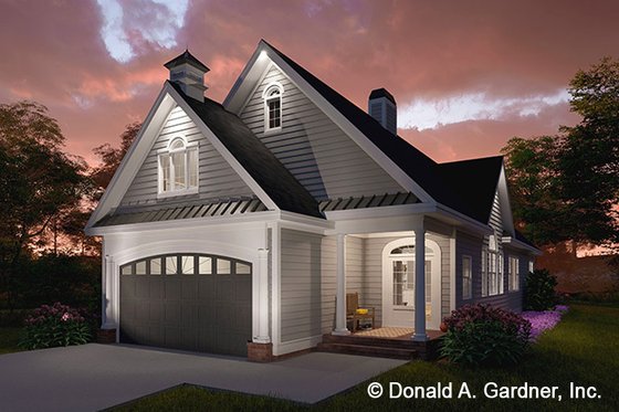 Exterior - Front Elevation 4 for Ranch House Plan #929-825 - 3 bed, 2 bath