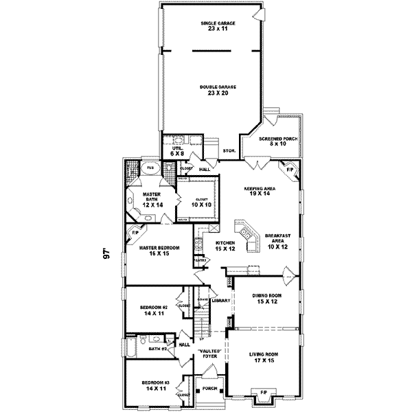 European Floor Plan - Main Floor Plan #81-423