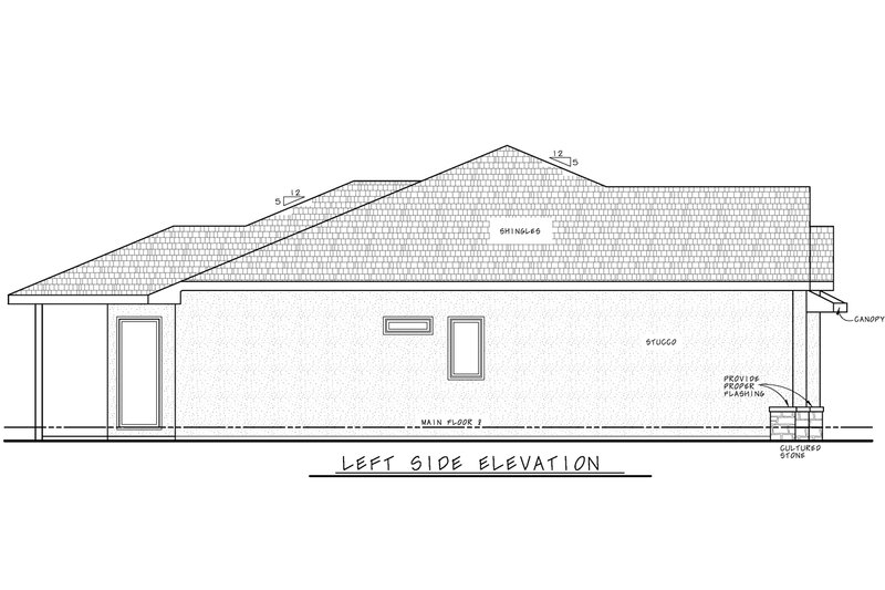 Dream House Plan - Exterior - Other Elevation 1 for Modern House Plan #20-2489 - 3 bed, 2.5 bath