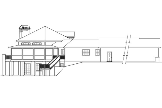 Exterior - Other Elevation for European House Plan #124-938 - 3 bed, 3 bath