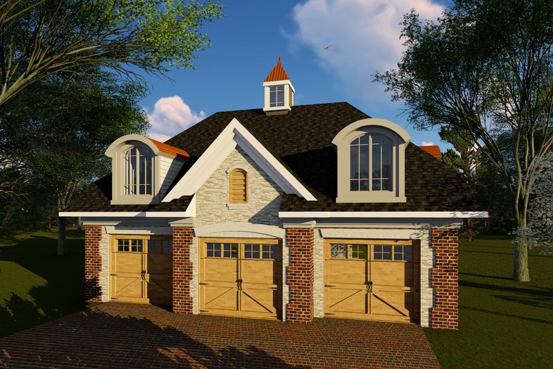 Dream House Plan - Cottage Exterior - Front Elevation Plan #70-1409