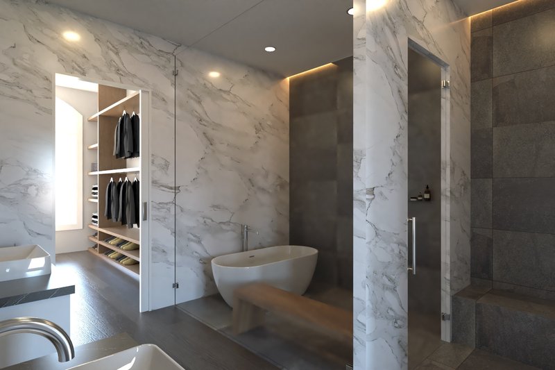 Home Plan - Interior - Bathroom for European House Plan #54-423 - 4 bed, 4.5 bath