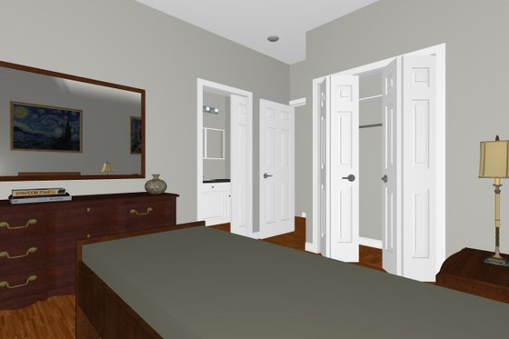 Interior - Bedroom for Farmhouse House Plan #126-179 - 3 bed, 2 bath