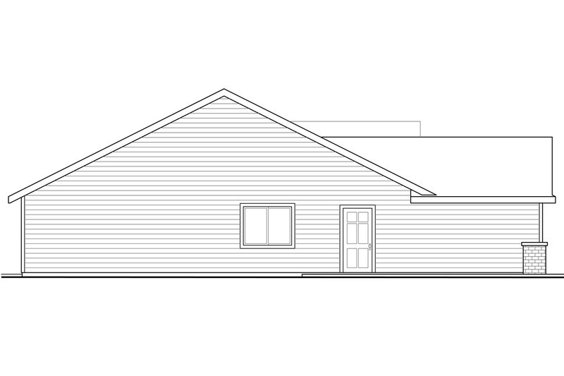 House Blueprint - Exterior - Other Elevation for Craftsman House Plan #124-928 - 3 bed, 2 bath