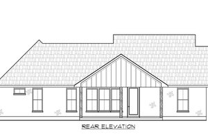 Exterior - Rear Elevation for Farmhouse House Plan #1074-121 - 3 bed, 2 bath
