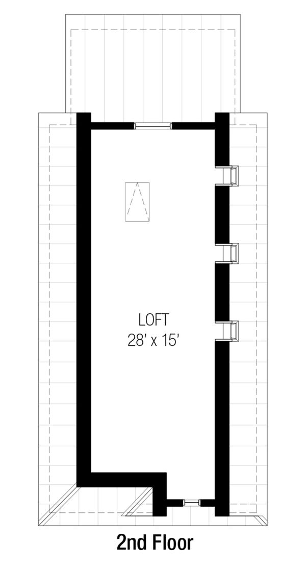 Cottage Floor Plan - Upper Floor Plan #915-16