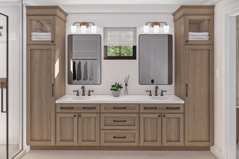 Architectural House Design - Interior - Master Bathroom for Craftsman House Plan #455-481 - 3 bed, 2.5 bath